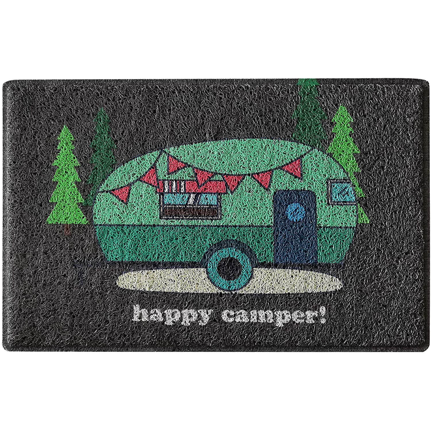 R.V. Life. Welcome Mat or Outdoor Rug - Green